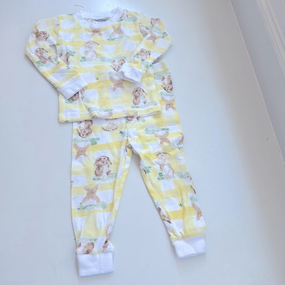 Burt’s Bees Baby Bunny Plaid Organic Cotton Pajamas - Picture 4 of 8